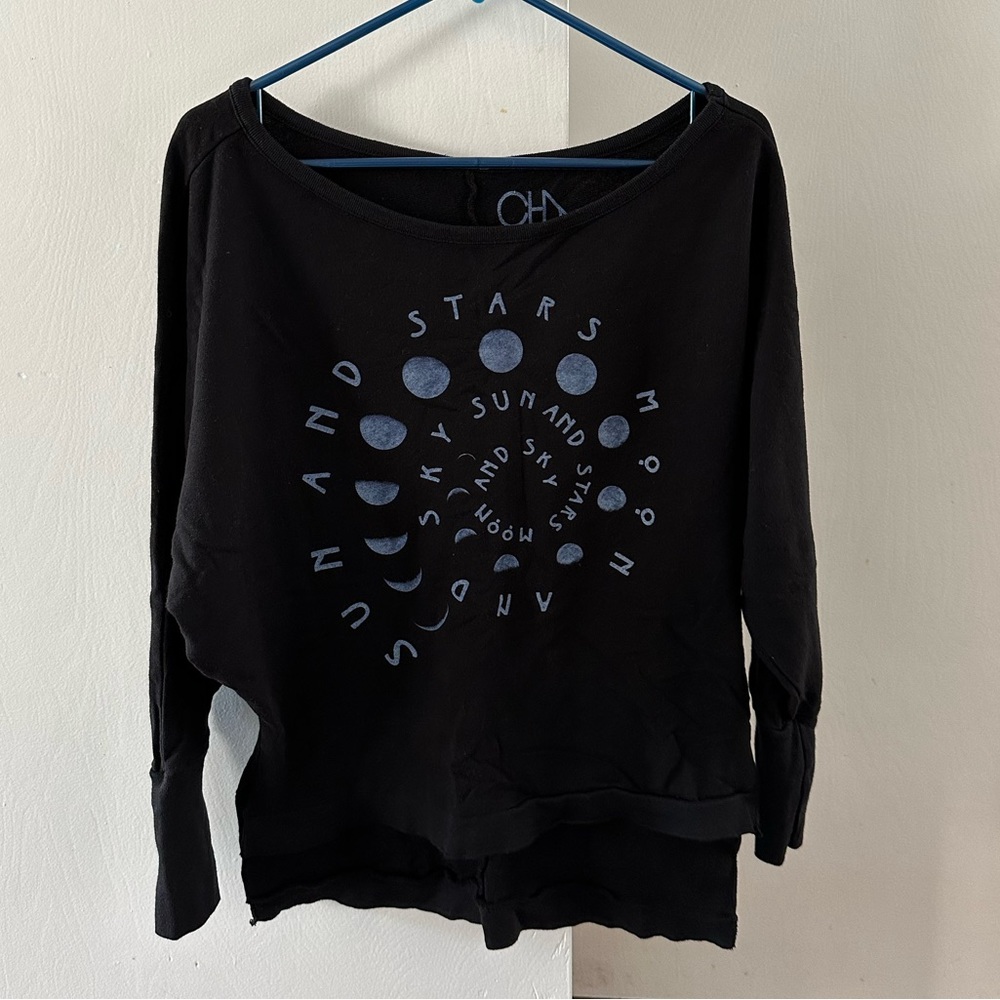 Nwot Chaser Sun Stars Moon Sky Sweatshirt